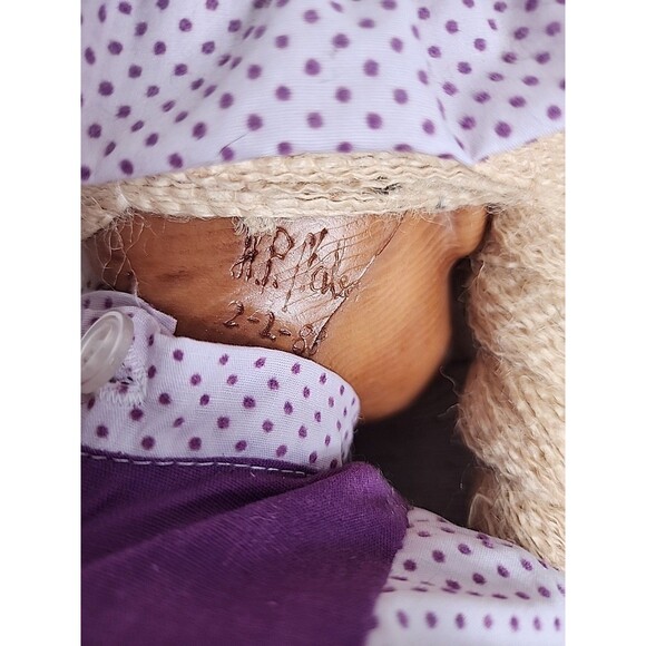 Vintage NABER KIDS Doll WOOD CHIPS & RESIN Sissi Rare COA ATTACHED Toddler 18" - Picture 10 of 11